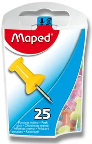 Upínáčky, 25 ks, mix barev